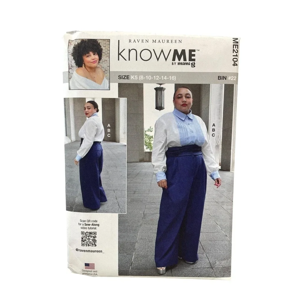 KNOWME ME2104 Misses'‎ Shirt Pants Cummerbund K5 (8-10-12-14-16)